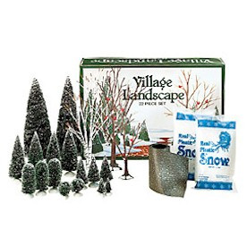 Hybrid Landscape Set Of 22 Snow Village Department 56