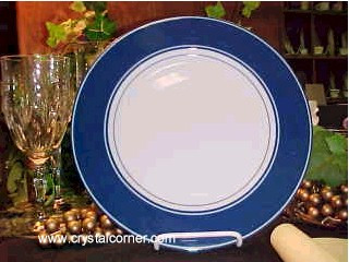 Rondelet Cobalt Blue Fitz And Floyd Dinner Plate