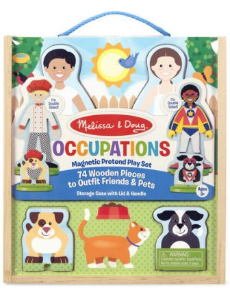 Melissa and Doug Occupations Magnetic Pretend Play Set