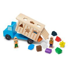 Shape Sorting Dump Truck Melissa and Doug Wooden