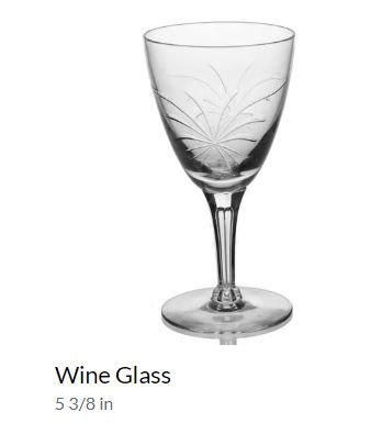 Silver Pine Wine Goblet