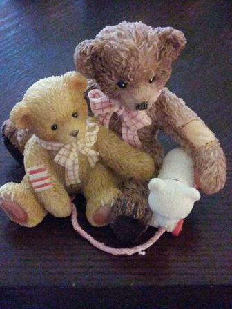 Todd And Friend Share Lifes Little  Cherished Teddies