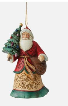 Santa With Tree And Toy Bag - Jim Shore Collectible