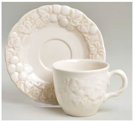 Antique Grape Cup and Saucer