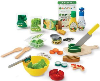 Slice And Toss Salad Set Melissa And Doug Wooden Toys