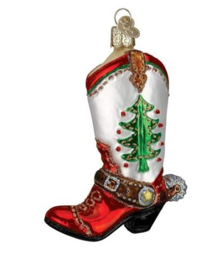 Christmas Cowboy Boot Old World Christmas