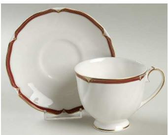 Empress Ruby Cup and Saucer