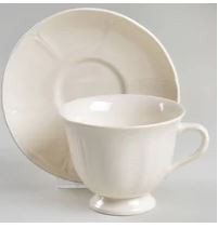 Queens Plain Cup and Saucer - Wedgwood