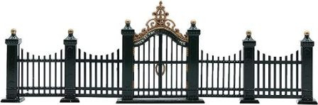 Village Wrought Iron Gate And Dickens Village Department 56 Department 56