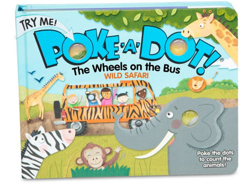 MELISSA AND DOUG POKE-A-DOT TH - MELISSA AND DOUG POKE-A-DOT THE WHEELS ON THE BUS WILD SAFAR