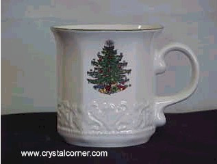 Christmas Tree Embossed  Cuthbertson Round Mugs