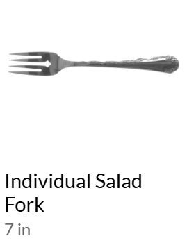 Belle Rose Salad Fork Oneida Stainless