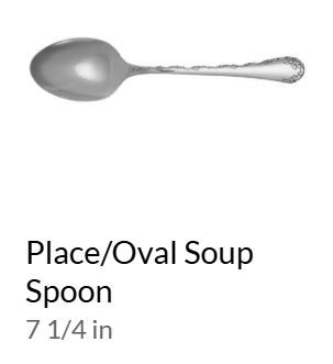 Belle Rose Soup or Place Spoon Oneida Stainless