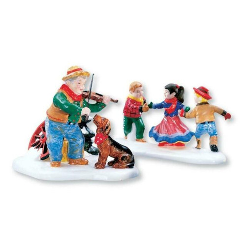 At The Barn Dance - AT THE BARN DANCE  SNOW VILLAGE  DEPARTMENT 56