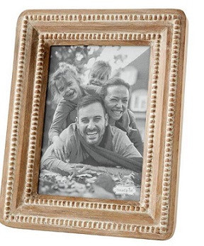 Mud Pie Gifts - Medium 5 X 7 Beaded Reclaimed Frame - Mud Pie Gifts