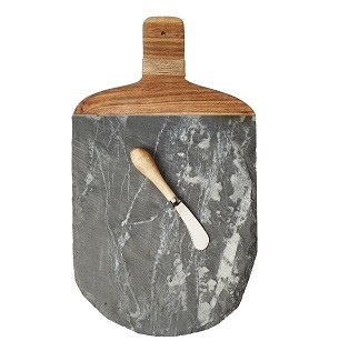 Slate And Wood Board  Mud Pie Gifts