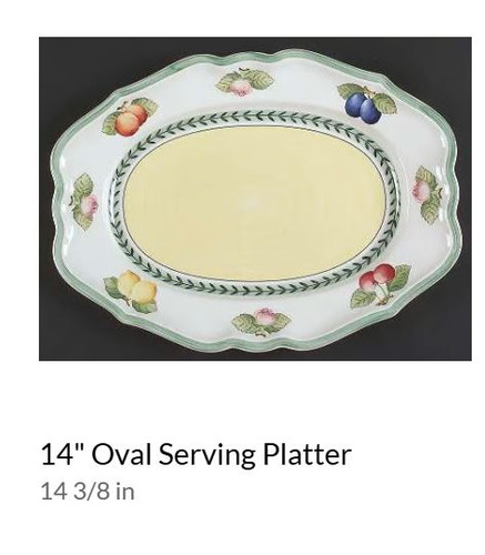 French Garden Fleurence Large Oval Platter - Villeroy and Boch