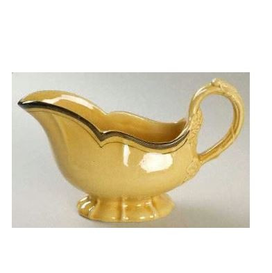 Lamancha Gold Gravy Boat and Stand