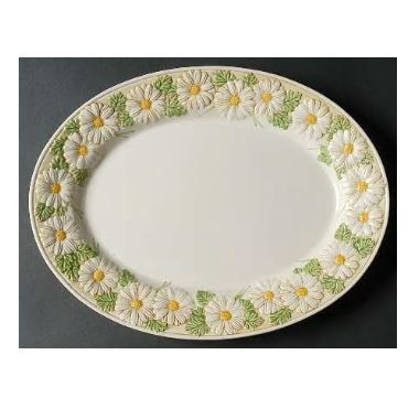 Sculptured Daisy Medium Oval Platter