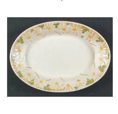 Sculptured Daisy 3 Piece Canister Set