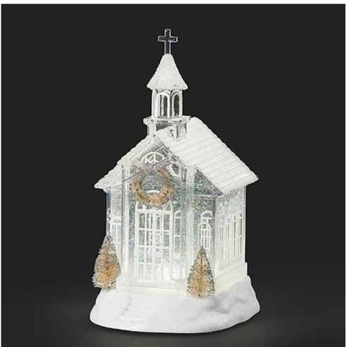 Led Swirl White Church Roman Collectibles