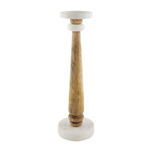 Mud Pie Large Skinny Marble Candle Stick