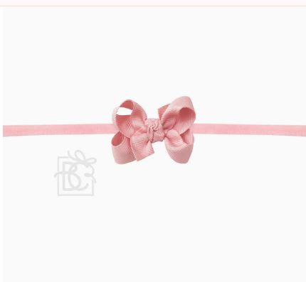 Pantyhose Headband Peony  1/4  2 Inch Toddler Grosgrain Bow