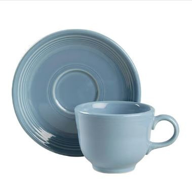 Fiestaware Perwinkle Blue Homer Laughlin Cup And Saucer