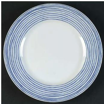 Les Band Blue Fitz And Floyd Salad Plate