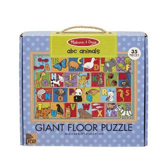 Melissa And Doug Natural Play Floor Puzzle  Abc Animals