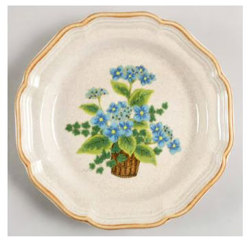 Bells Of Blue Mikasa Salad Plate
