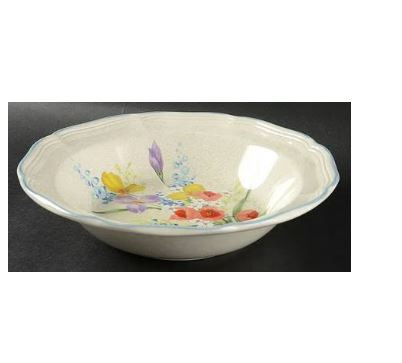 Meadow Breeze Mikasa Round Serving Bowl