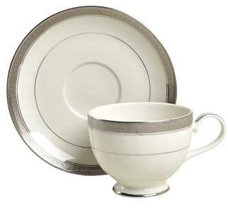 Palatial Platinum Mikasa Cup And Saucer