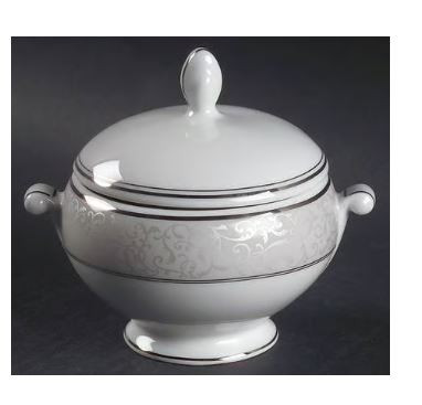 Parchment Mikasa Sugar And Lid