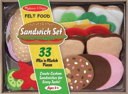 Melissa And  Doug Felt Food Sandwich Set