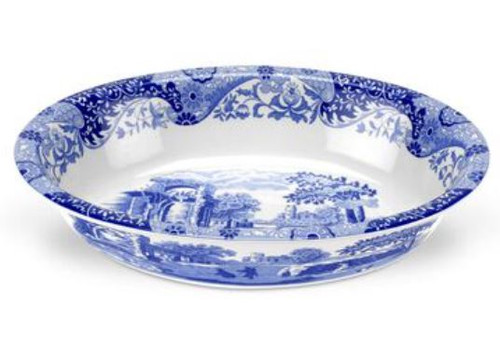 Blue Italian Spode Oval Serving Bowl