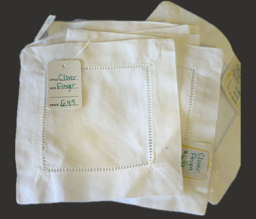 White Clover Finger Napkins