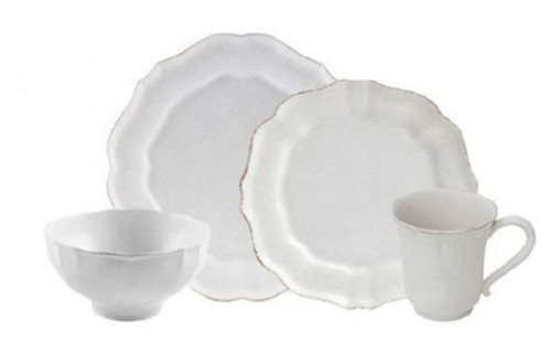 Linen White 4 Piece Setting