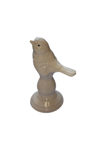 White Bird on Pedestal