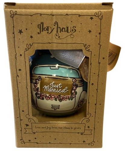 Just Married Ornament Glory Haus