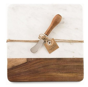 Marble And Wood Board Set