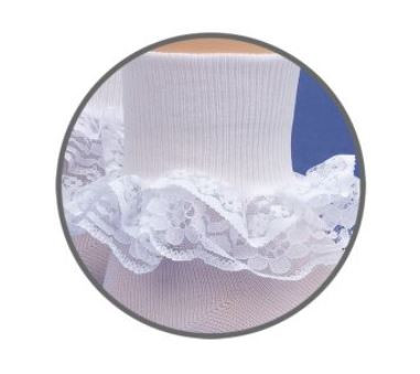 Shoe Size 3 7 White Color Socks Jefferies