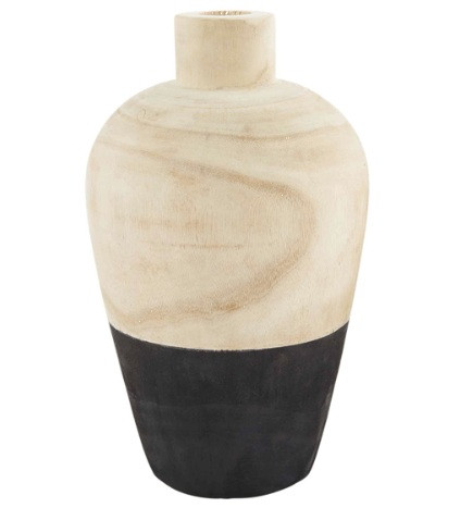 Black Paulownia Vase