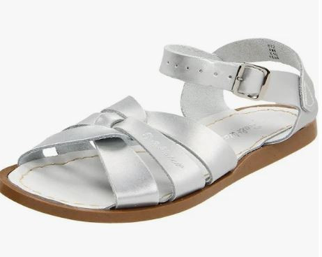 Salt Water Silver Size 5 Sun Sandals By Hoy Shoes
