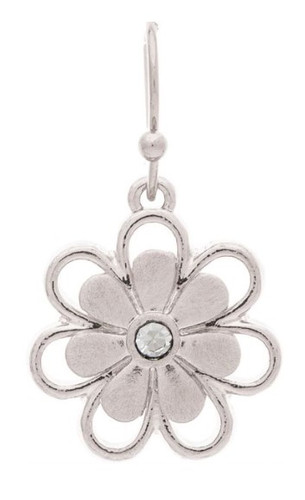 Silver Cry Center Little Daisy Earrings