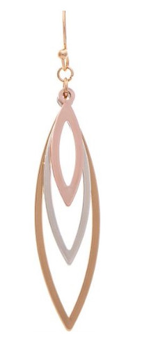 Mlt Rg S G Triple Ellipse Earrings