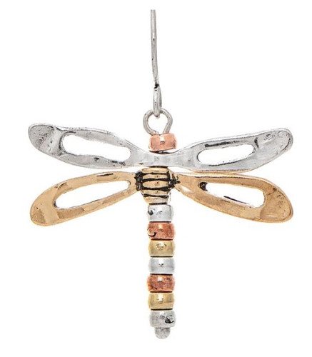 M Movable Wings Dragonfly Earrings