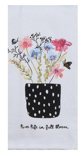 Wig Life In Full Bloom All Purpose Dish Towel Terry