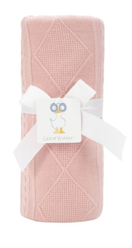 Rose Knit 30 X 40 Inch Baby Blanket Goosewaddle