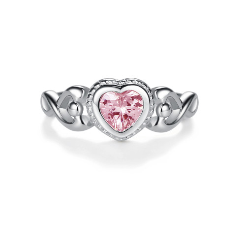 "Size 4 Heart Ring with December Birthstone – A Token of Cherished Moments"